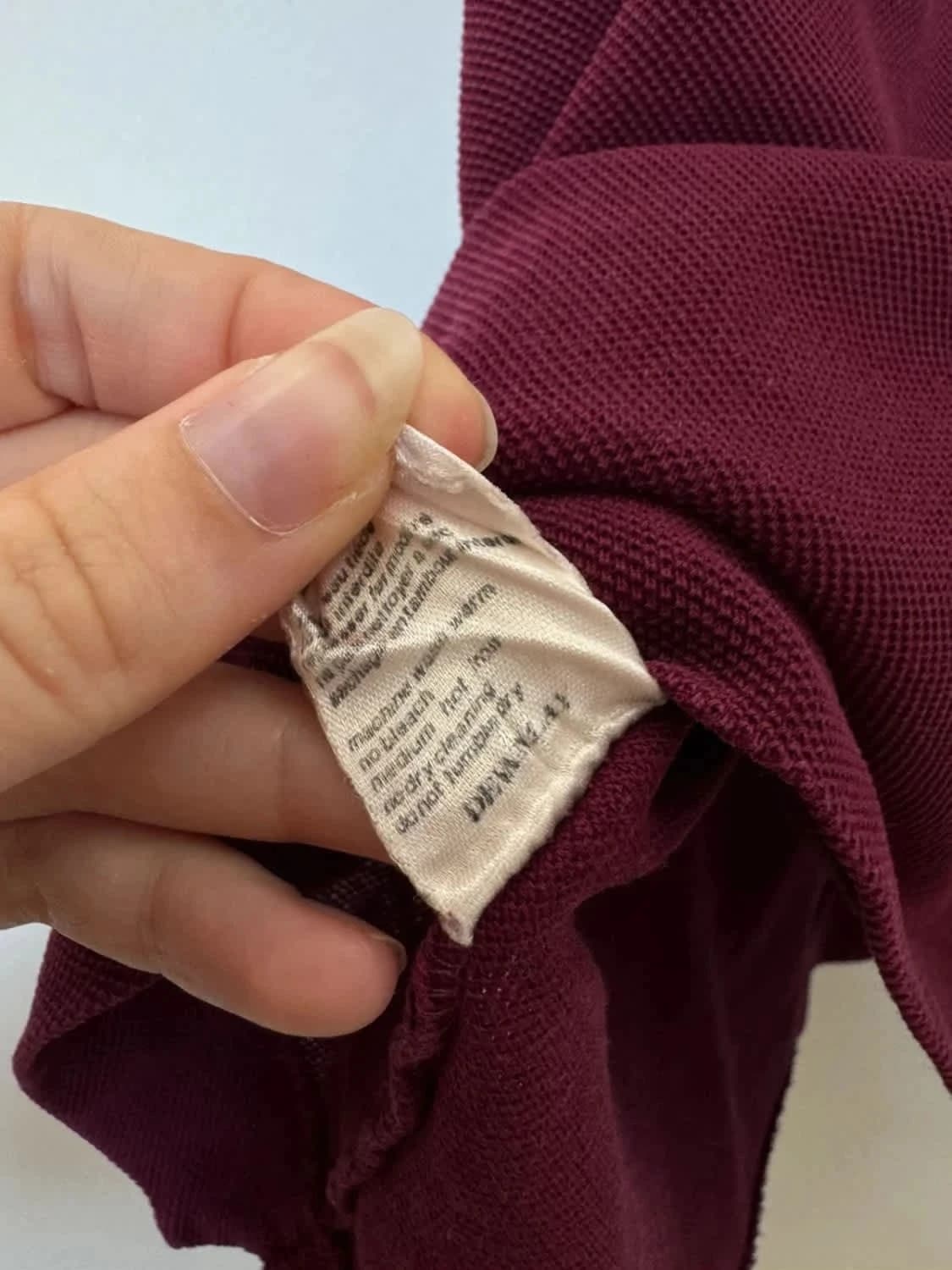 Lacoste bordeauxrode polo 100% katoen Devanlay maat 5/L - Foto 7/7