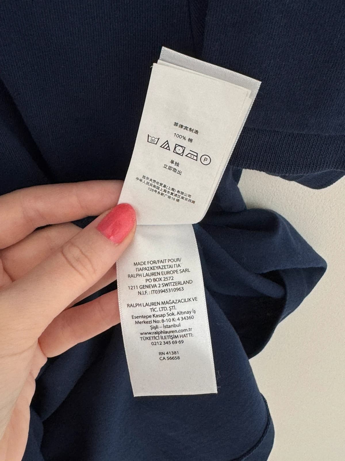 Polo Ralph Lauren navy custom slim fit size S - FP260222 - Photo 8/10