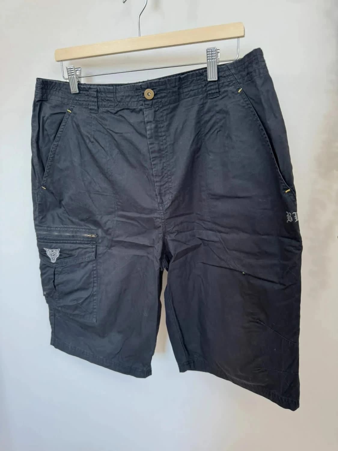 Short cargo bermuda noir Umbro streetwear taille XL - Photo 2/7