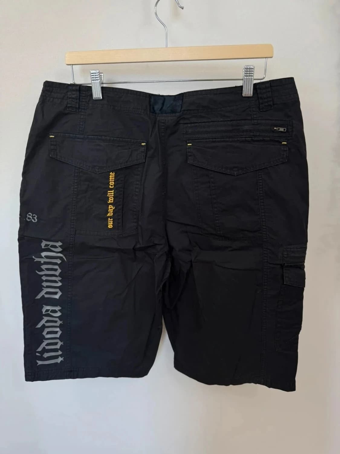 Short cargo bermuda noir Umbro streetwear taille XL - Photo 4/7