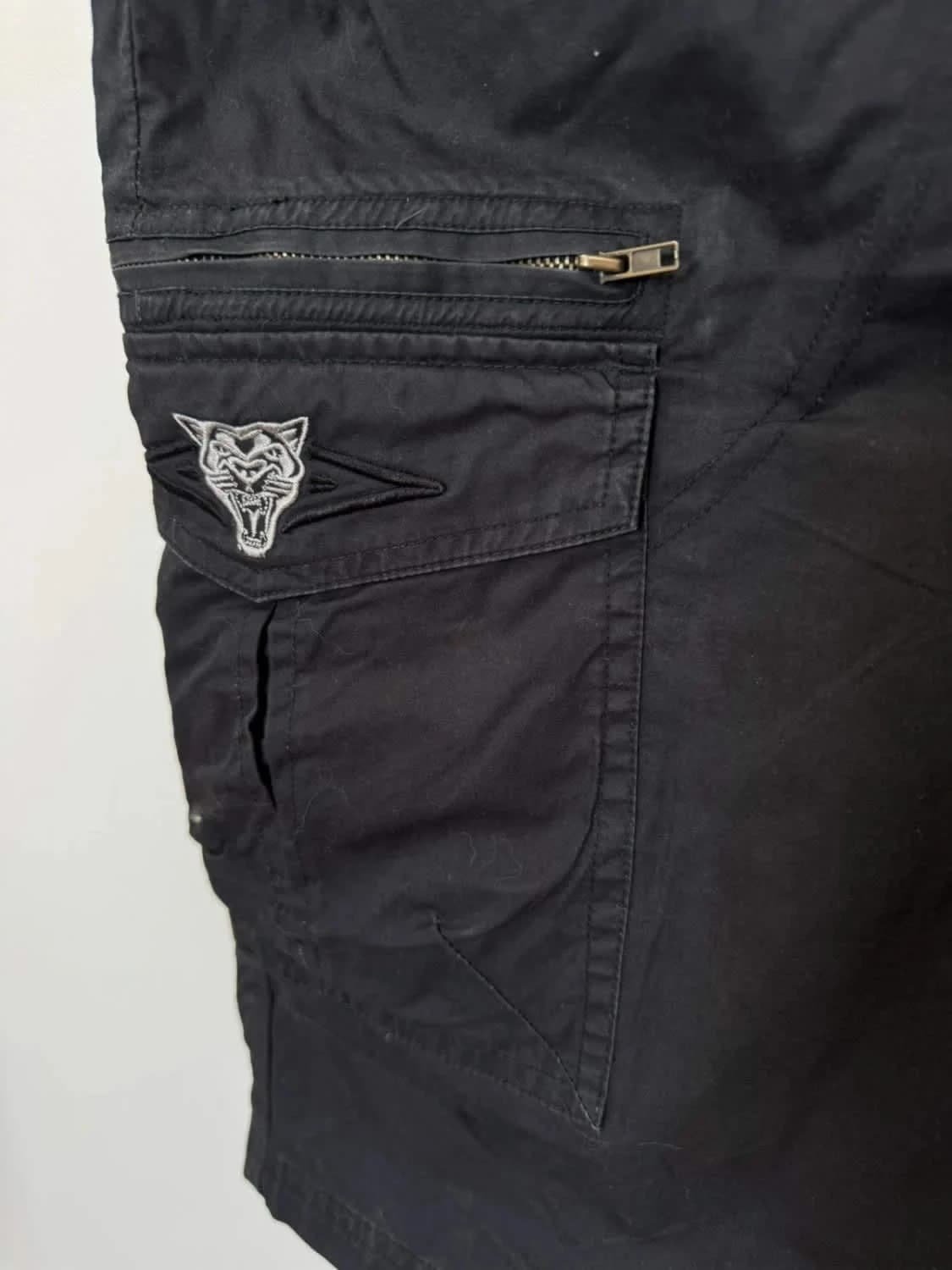 Short cargo bermuda noir Umbro streetwear taille XL - Photo 3/7