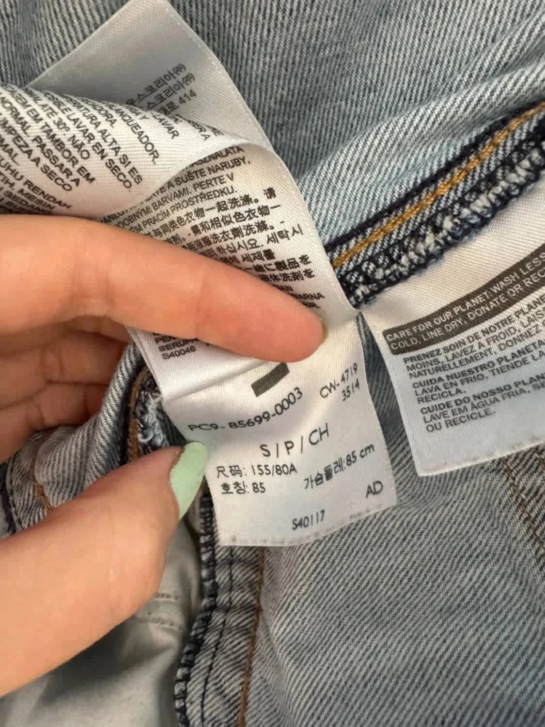 Džínsový overal Levi’s zo svetlej džínoviny, veľkosť S – fotka 10/11