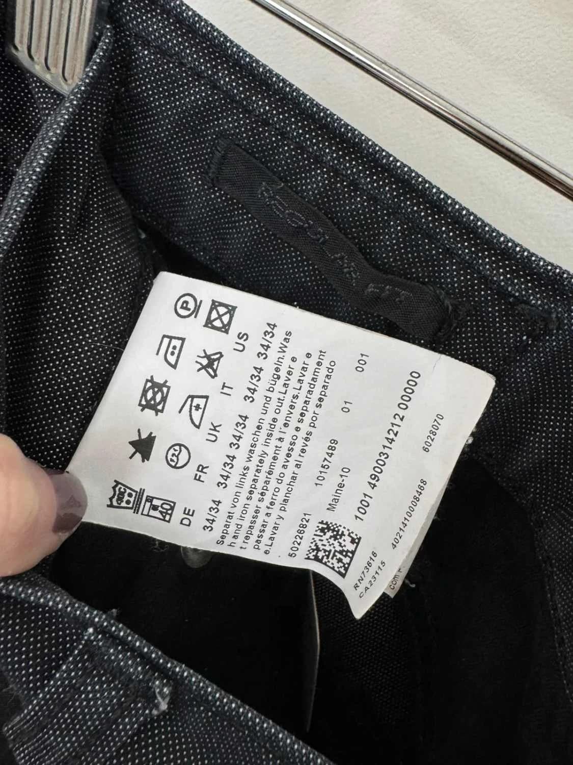 Must tavalõikega BOSS püksid, suurus W34 L34 - SC26024 - Foto 5/12