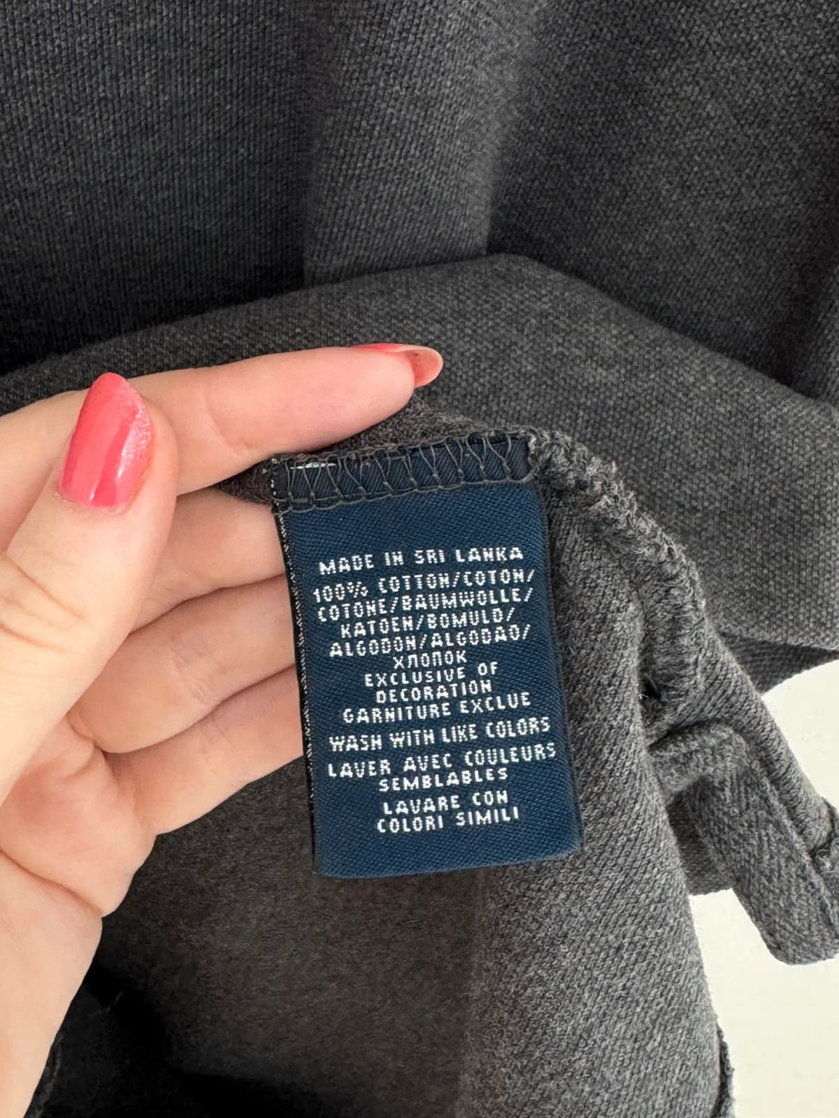 Polo piqué Ralph Lauren gris anthracite chiné taille S/M - FP260226 - Photo 5/8