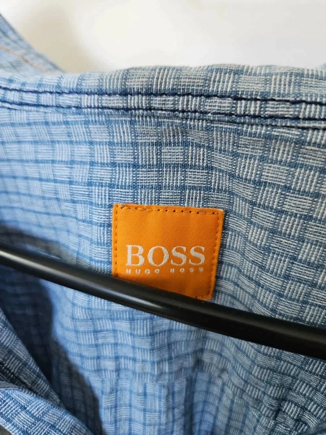Sinine ruuduline Hugo Bossi jakk-särk, suurus XXL - Foto 3/10
