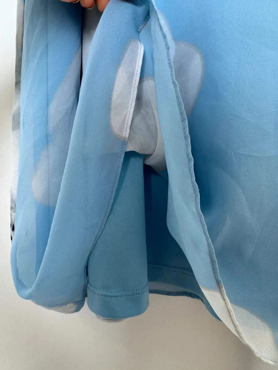 Calvin Klein Kleid blau mit weißen Blumen Größe S - Foto 4/9