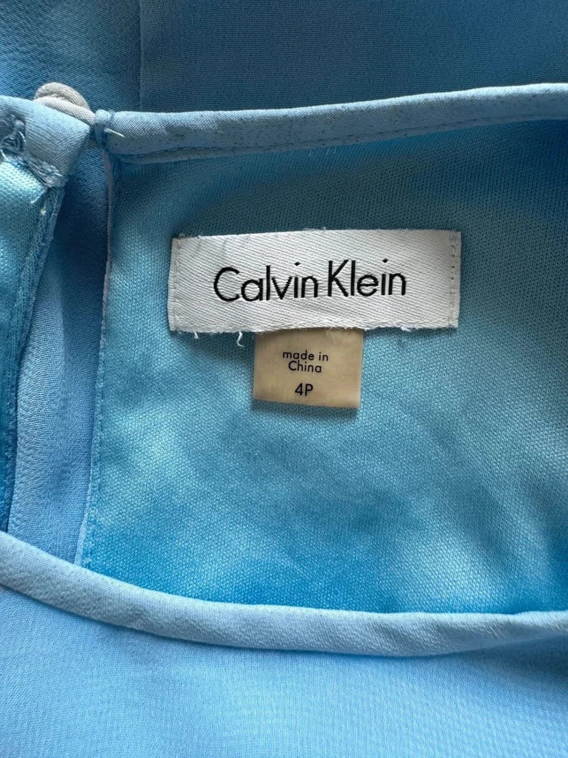 Calvin Klein Kleid blau mit weißen Blumen Größe S - Foto 7/9