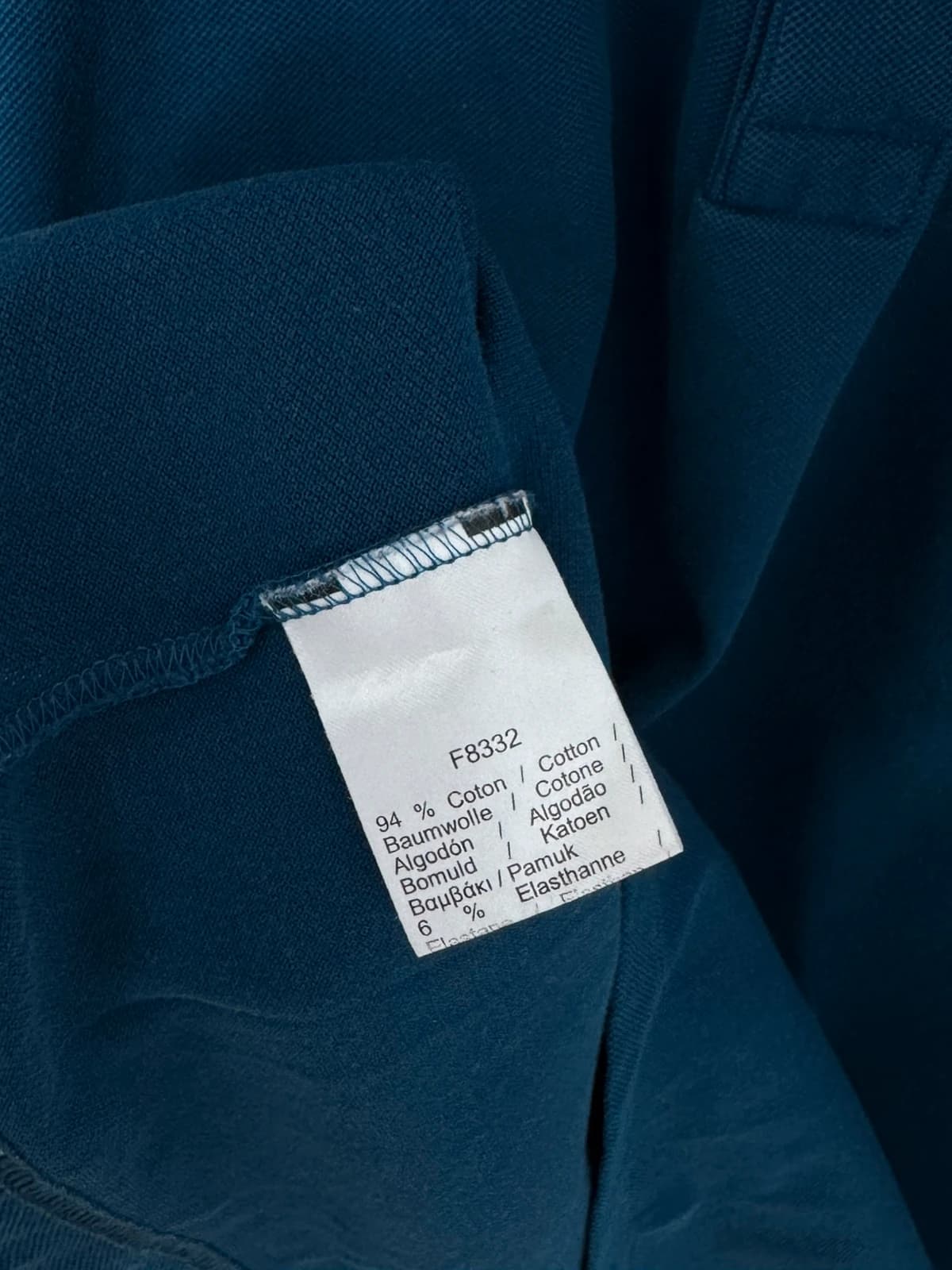 Polo piqué slim fit Lacoste azul petróleo tamanho 6/XL - FP260235 - Foto 5/7