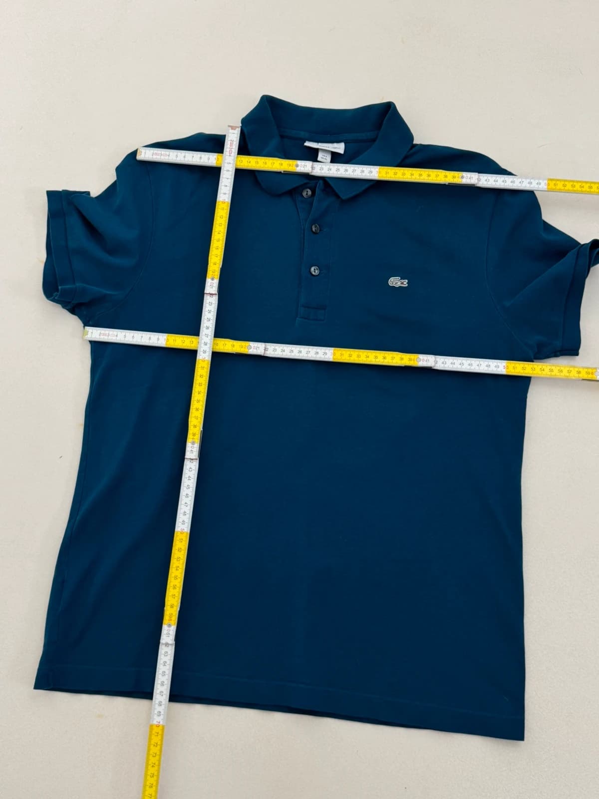 Polo piqué slim fit Lacoste azul petróleo tamanho 6/XL - FP260235 - Foto 7/7