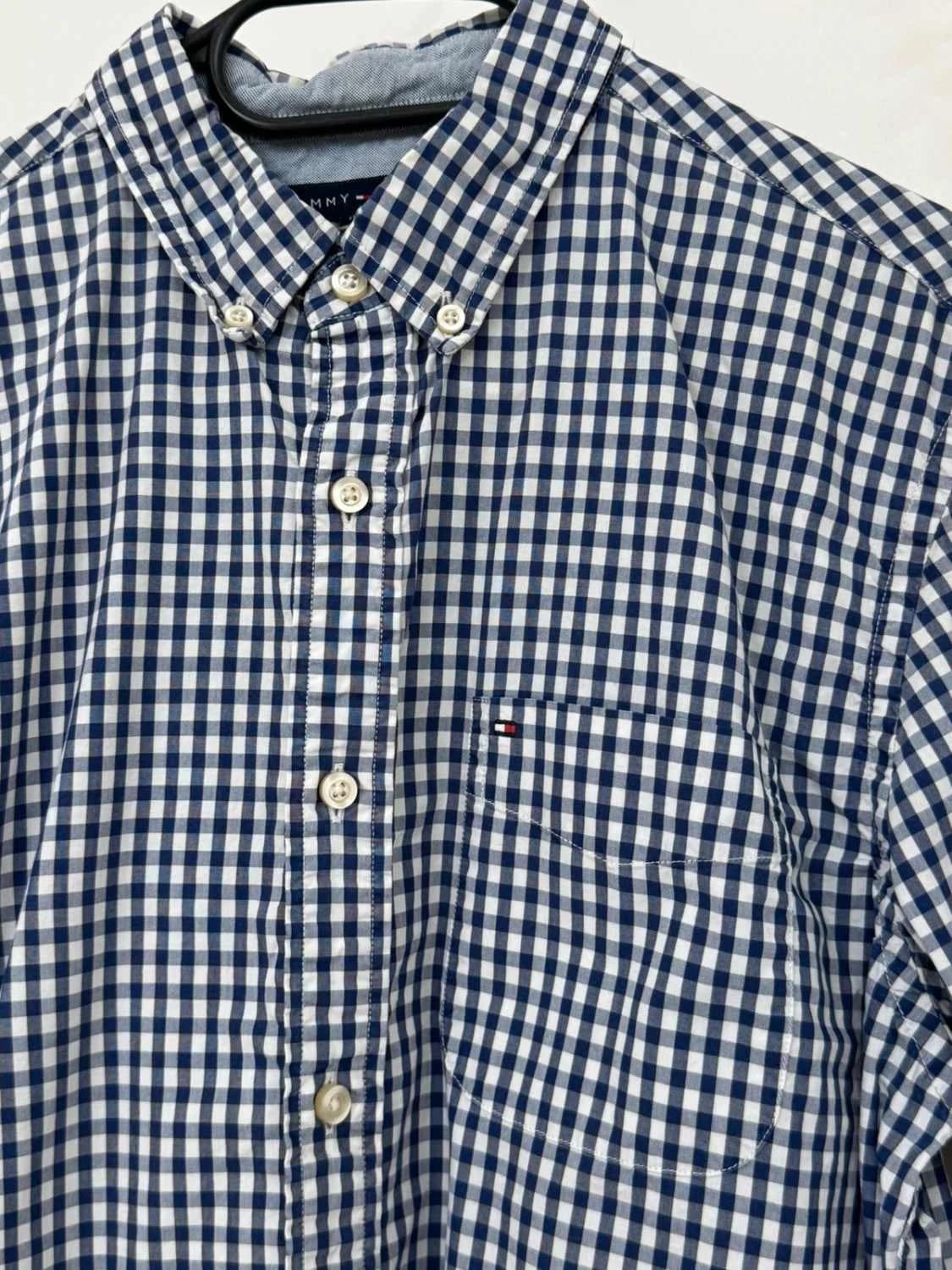 Chemise vichy Tommy Hilfiger bleu marine taille M - FP260156 - Photo 4/8