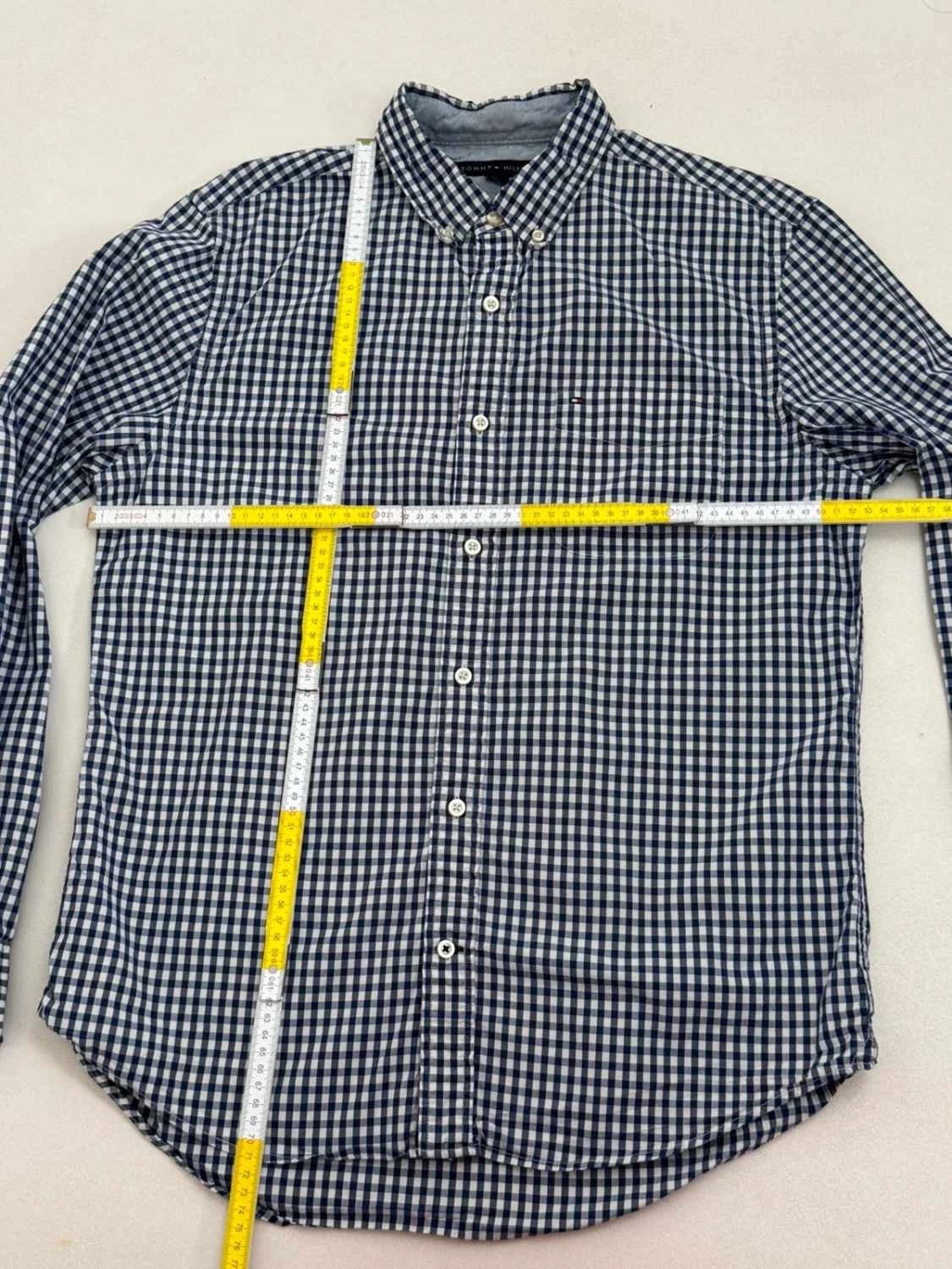 Chemise vichy Tommy Hilfiger bleu marine taille M - FP260156 - Photo 8/8