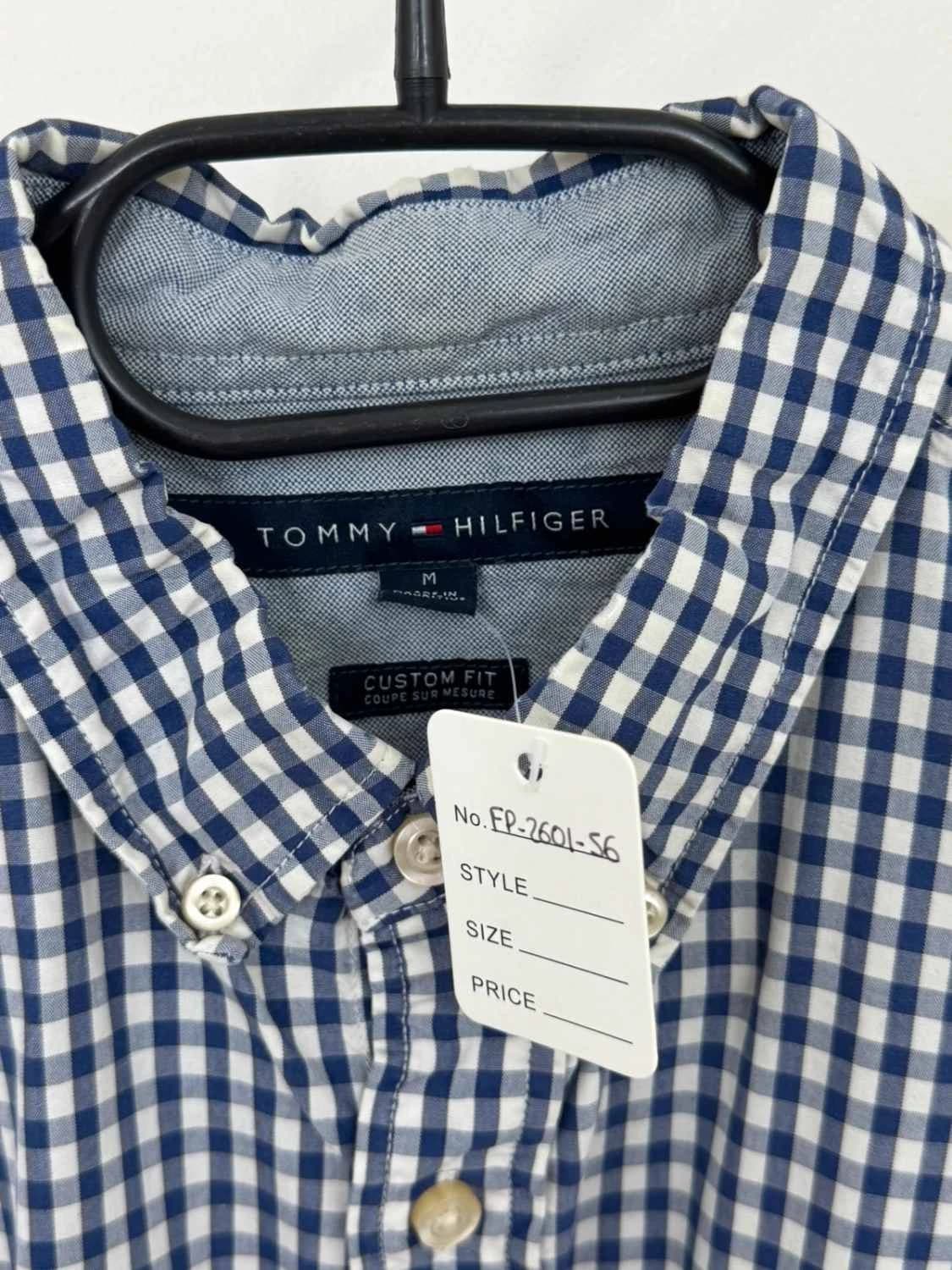 Chemise vichy Tommy Hilfiger bleu marine taille M - FP260156 - Photo 7/8
