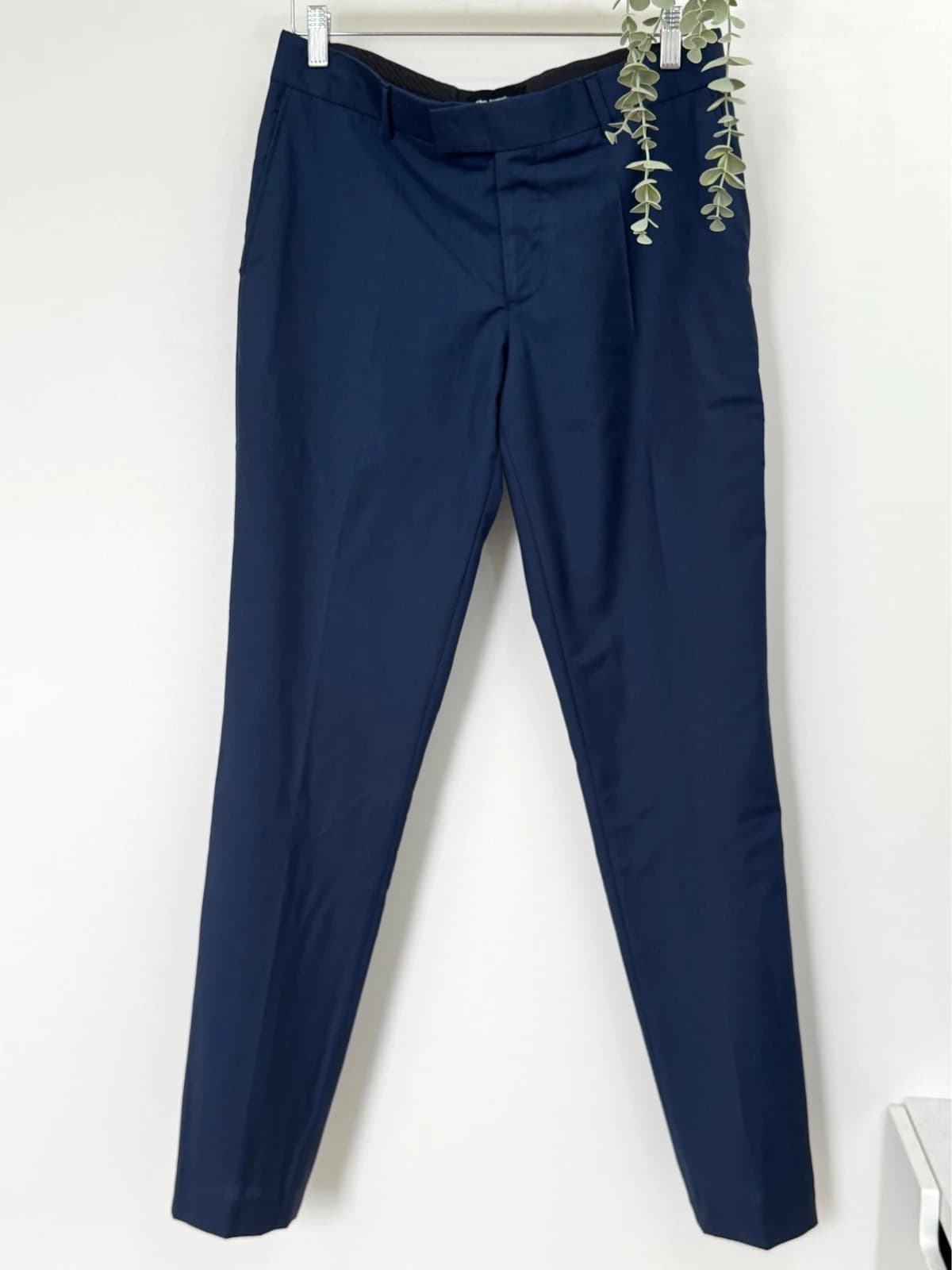 Pantalon tailleur The Kooples bleu marine fitted en laine taille 48/L - Photo 2/9