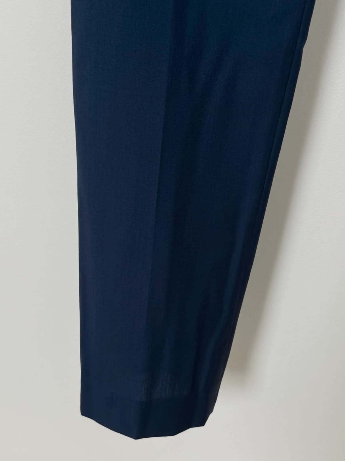 Pantalon tailleur The Kooples bleu marine fitted en laine taille 48/L - Photo 4/9