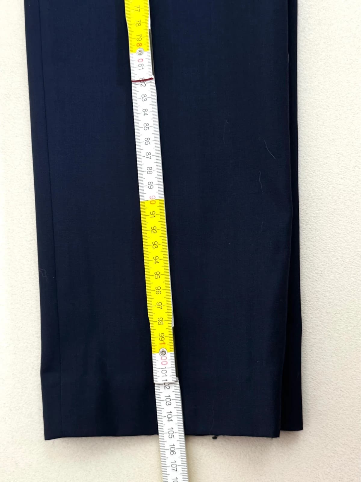 Pantalon tailleur The Kooples bleu marine fitted en laine taille 48/L - Photo 9/9