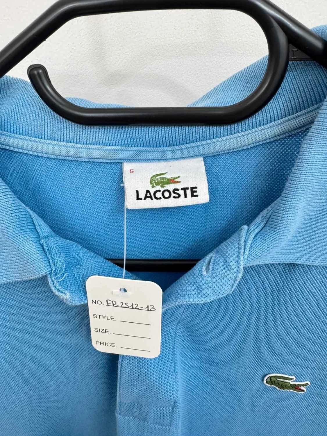 Polo Lacoste de algodón piqué azul claro de manga corta talla 5/L - FP251213 - Foto 6/9