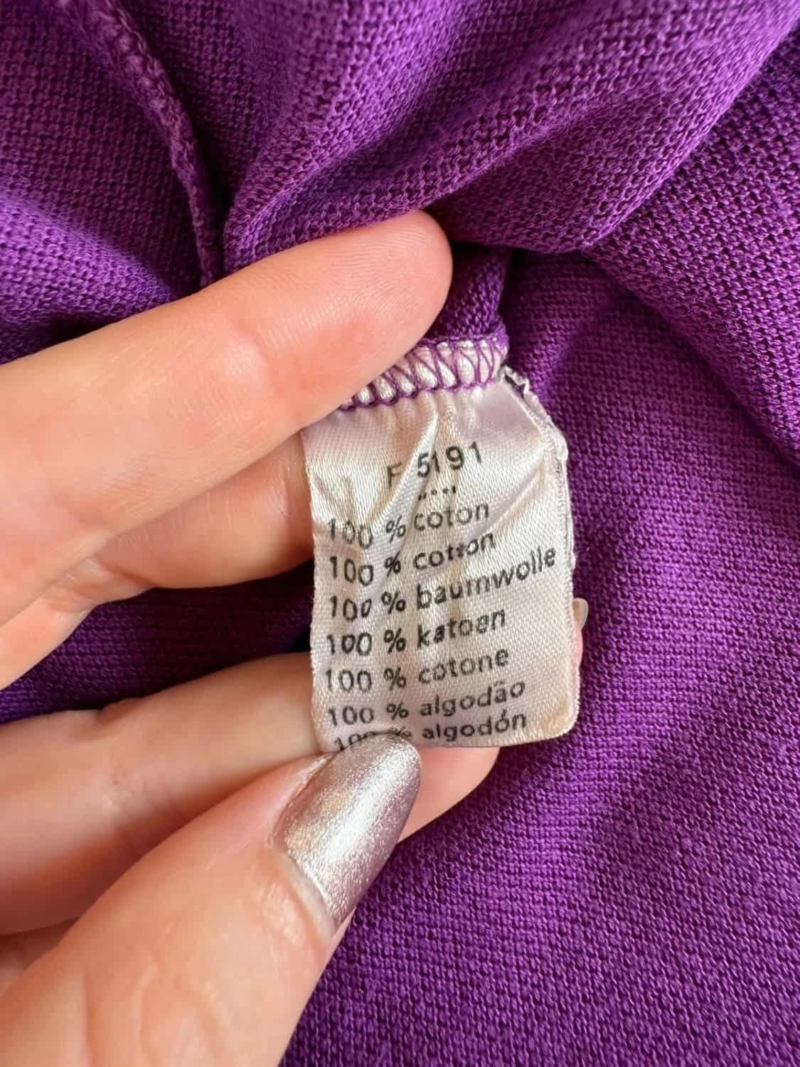 Violets Lacoste polo krekls Devanlay, izmērs M - Foto 6/8