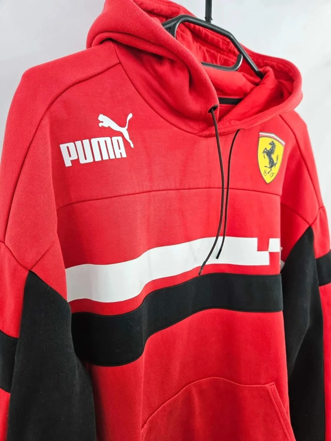 Rød Puma x Ferrari motorsport SDS hættetrøje størrelse S - Foto 3/8