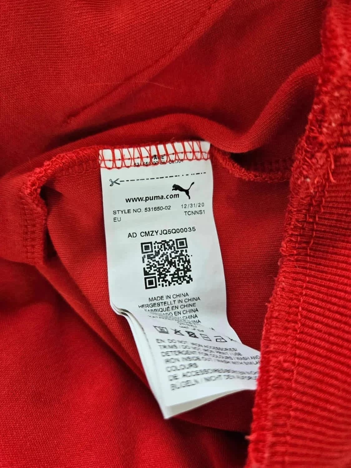 Rød Puma x Ferrari motorsport SDS hættetrøje størrelse S - Foto 7/8