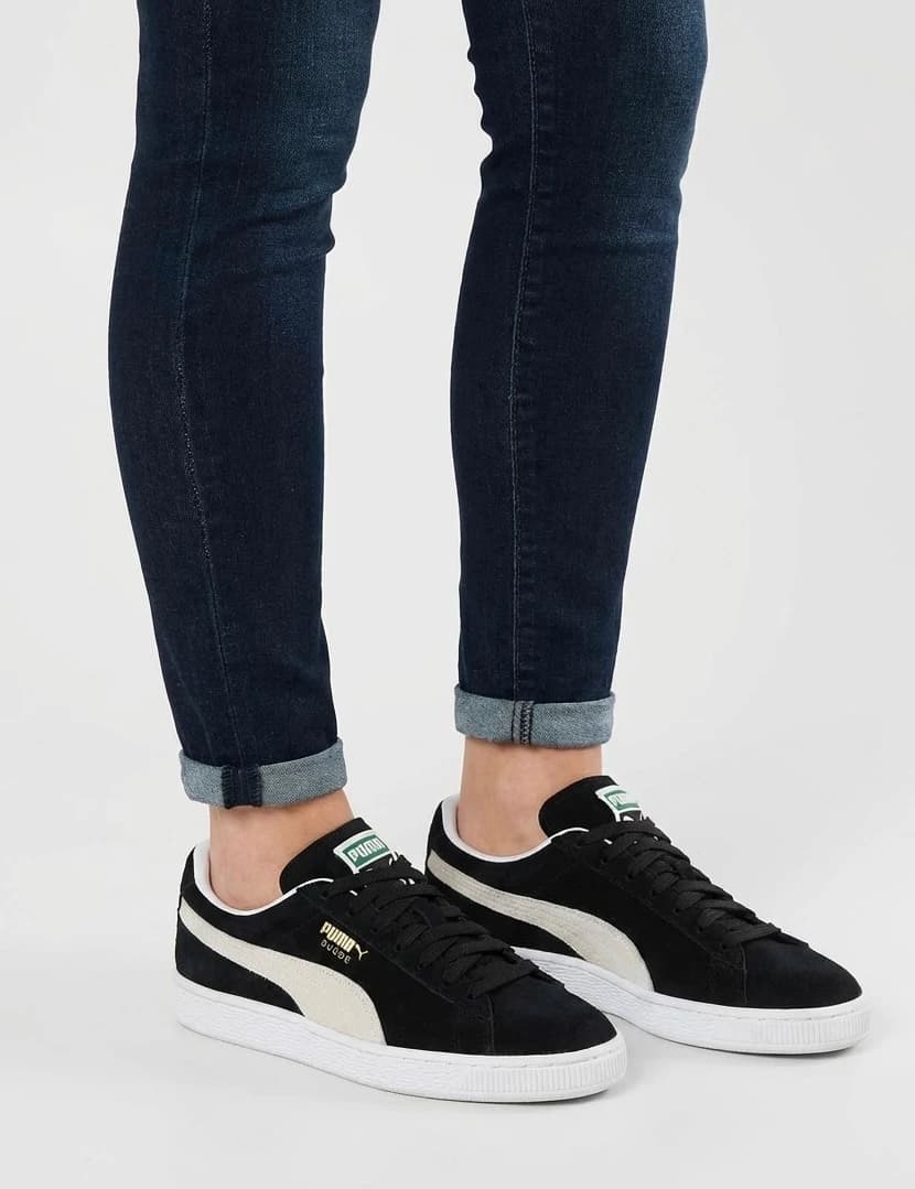 Puma Suede 블랙 스니커즈 사이즈 37 - 사진 1/13