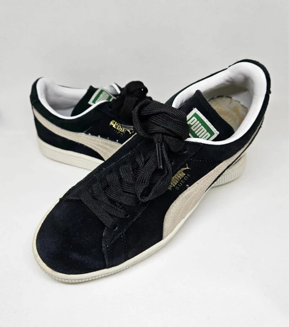 Puma Suede 블랙 스니커즈 사이즈 37 - 사진 5/13