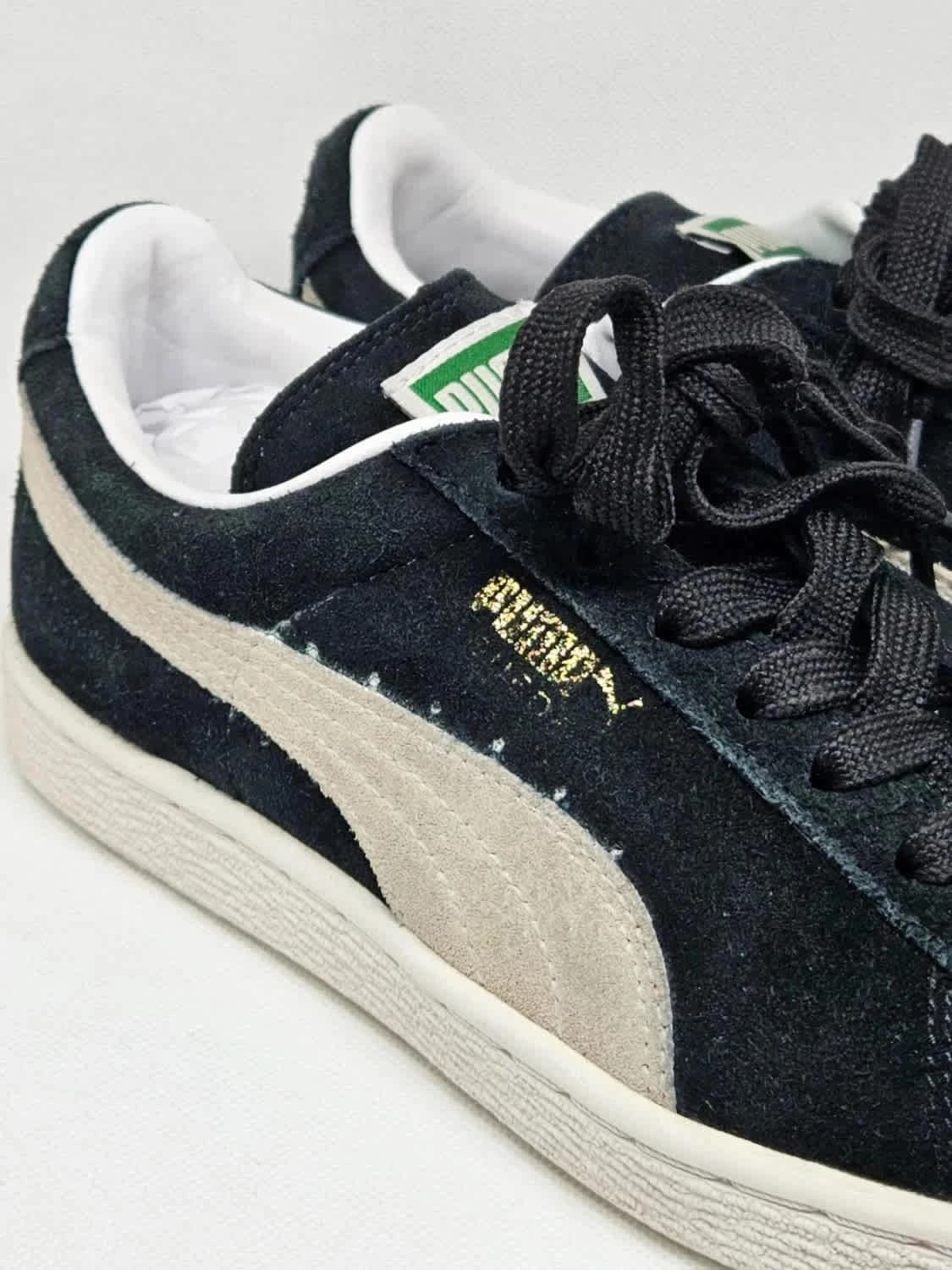 Puma Suede 블랙 스니커즈 사이즈 37 - 사진 9/13