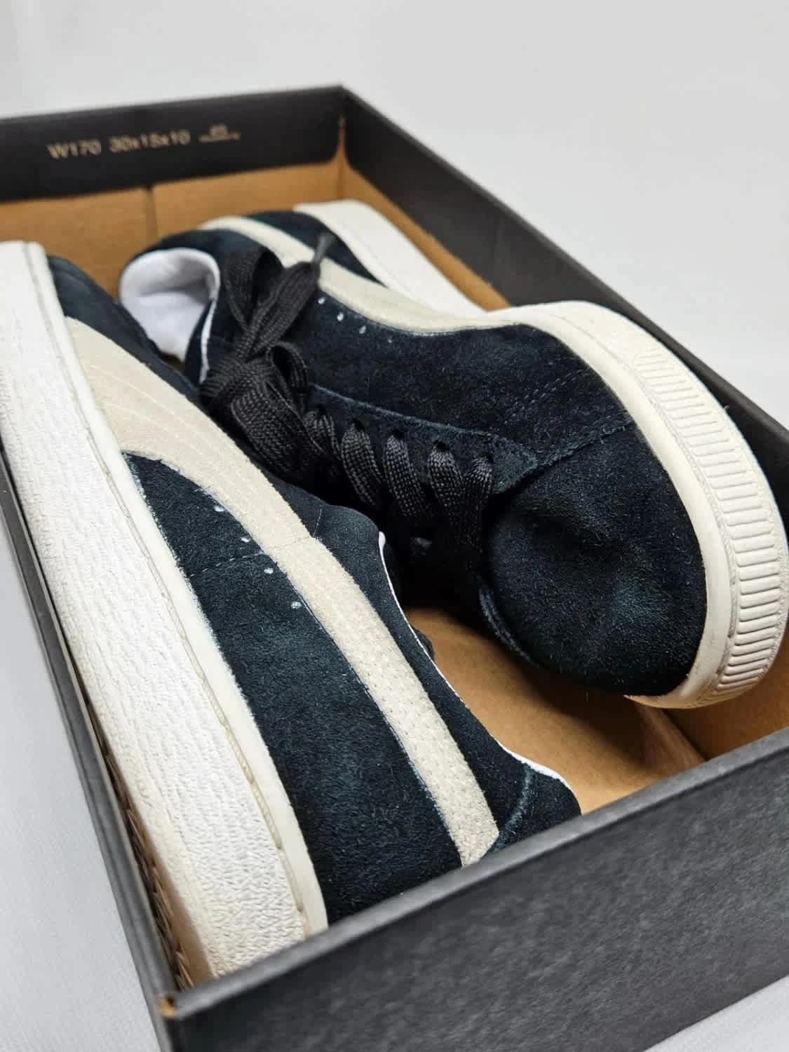 Puma Suede 블랙 스니커즈 사이즈 37 - 사진 13/13