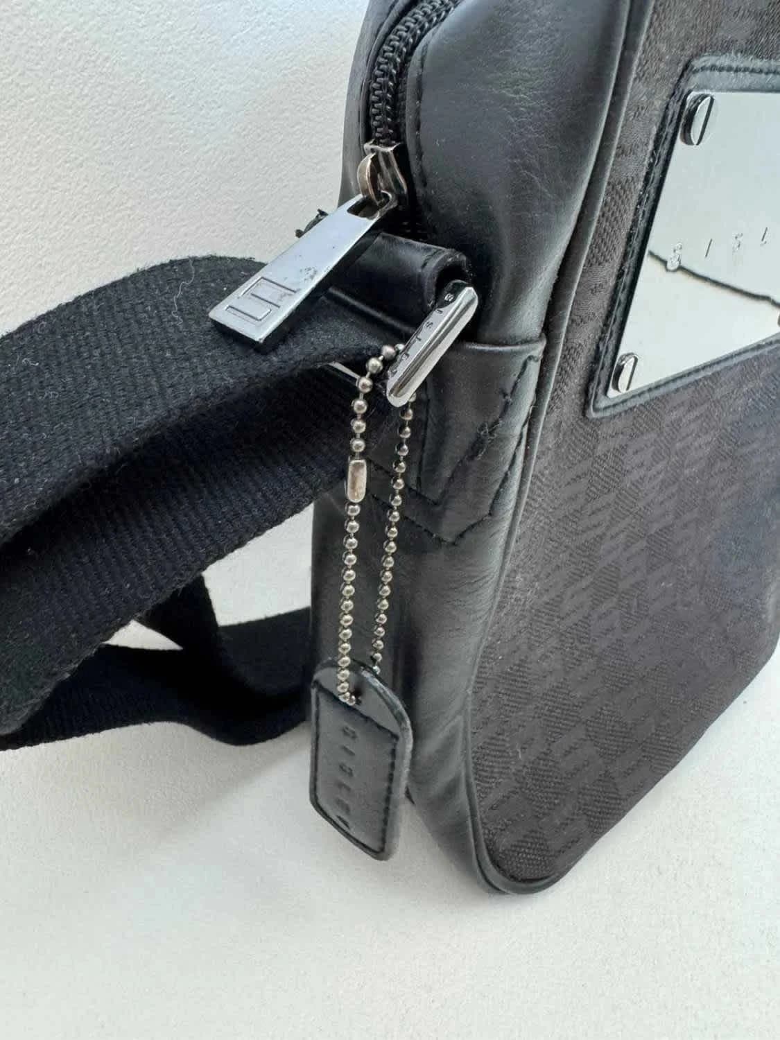 حقيبة Sisley سوداء بنقشة Monogram، مقاس واحد - صورة 6/9