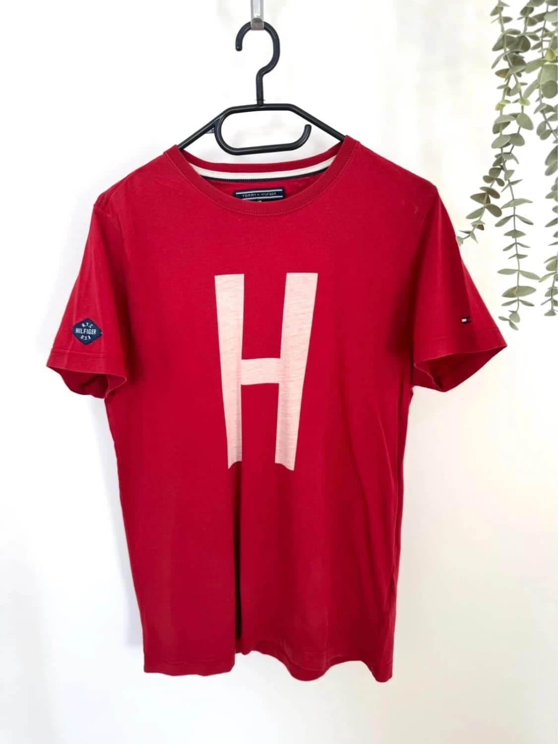 T-shirt coton Tommy Hilfiger rouge logo H taille S - FP2512187 - Photo 2/6