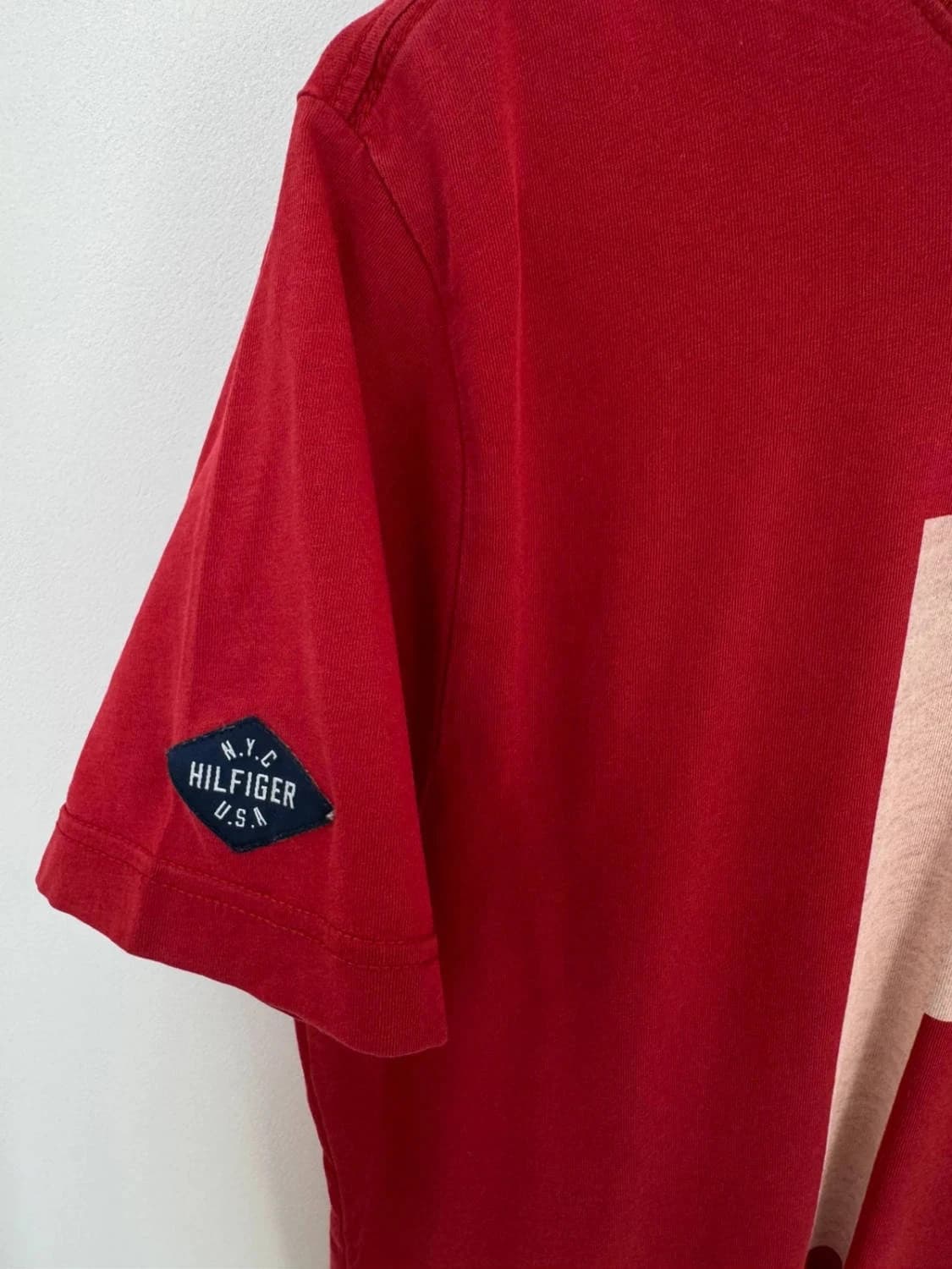 T-shirt coton Tommy Hilfiger rouge logo H taille S - FP2512187 - Photo 5/6