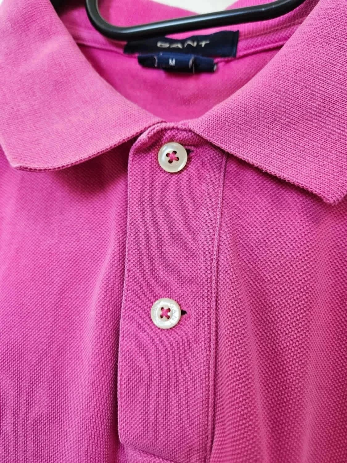 Polo Gant rose fuchsia Regular Fit 100% coton taille M - Photo 4/8