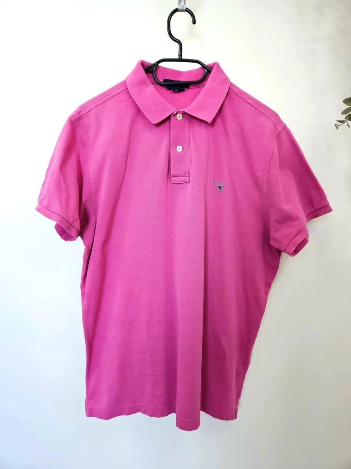 Polo Gant rose fuchsia Regular Fit 100% coton taille M - Photo 2/8