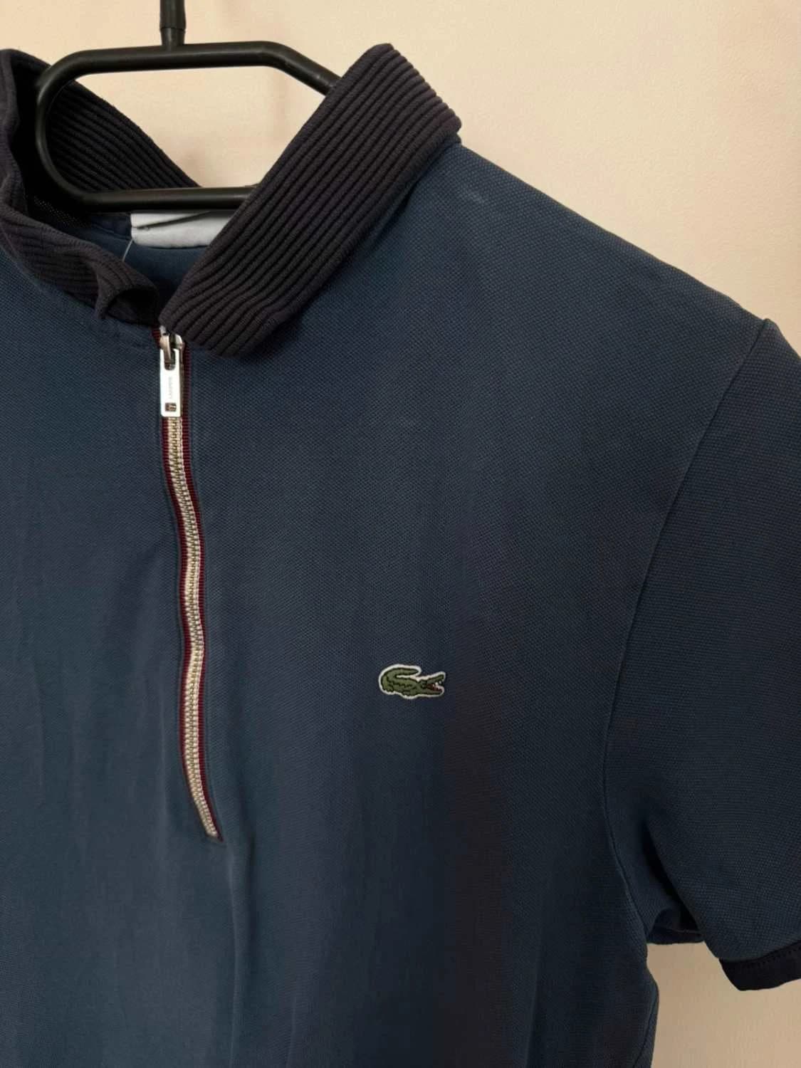 Polo Lacoste slim fit zip coton bleu marine taille 2/XS - FP251258 - Photo 3/8