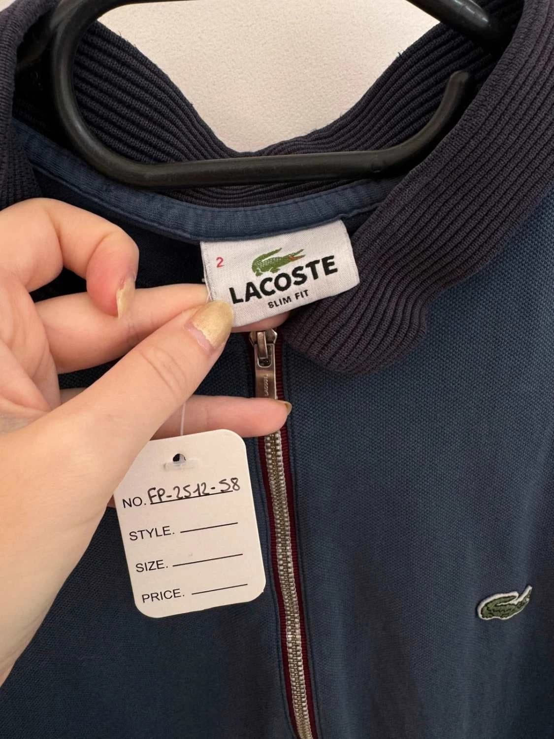 Polo Lacoste slim fit zip coton bleu marine taille 2/XS - FP251258 - Photo 5/8