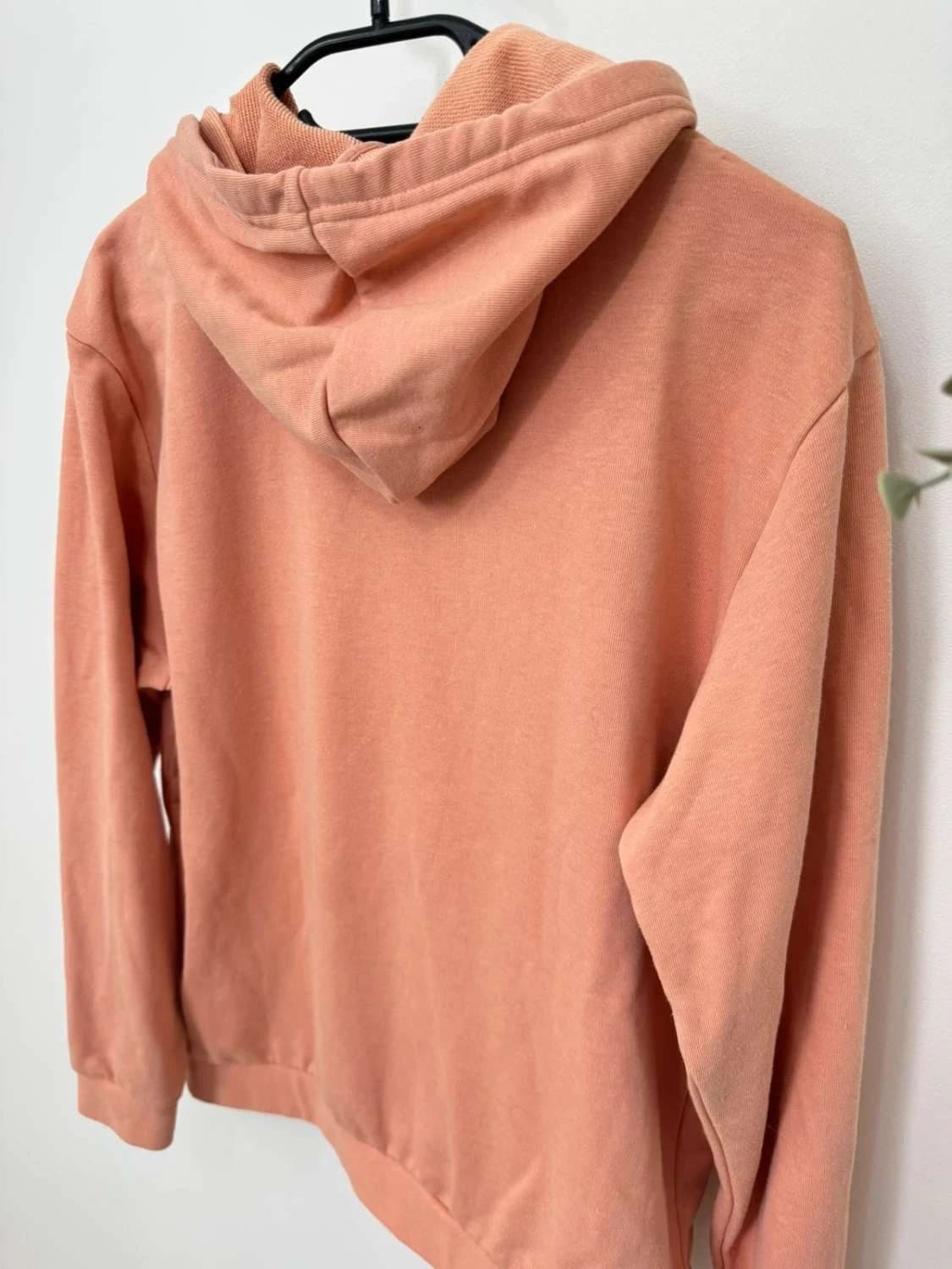 Sweat à capuche hoodie adidas rose pêche saumon logo blanc taille S - FP251295 - Photo 7/7