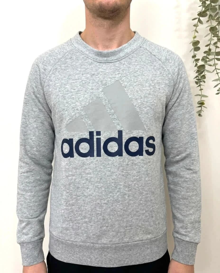 Sweat adidas coton gris logo taille S - FP2512101 - Photo 1/9