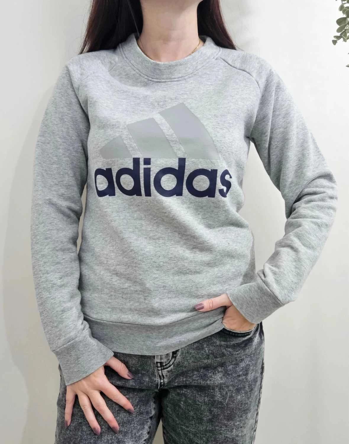 Sweat adidas coton gris logo taille S - FP2512101 - Photo 2/9