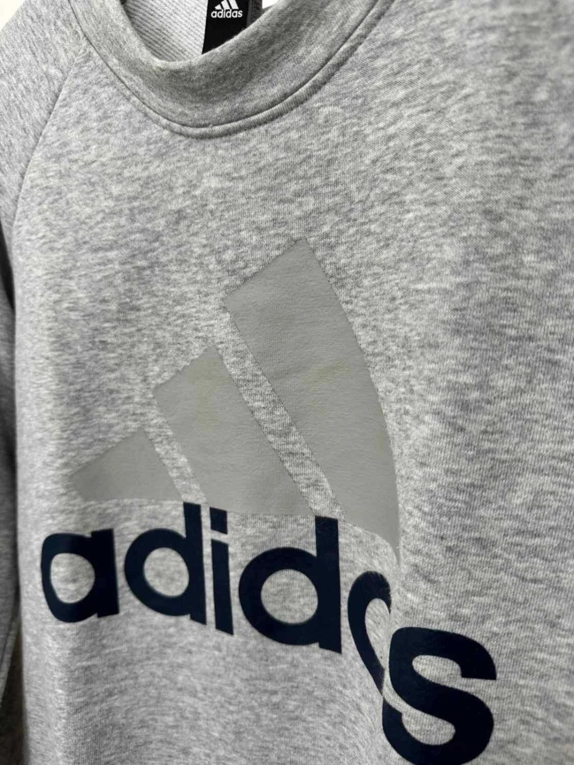 Sweat adidas coton gris logo taille S - FP2512101 - Photo 4/9