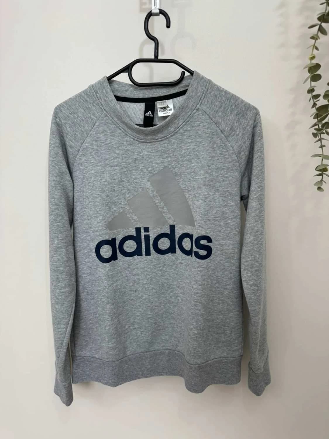 Sweat adidas coton gris logo taille S - FP2512101 - Photo 3/9