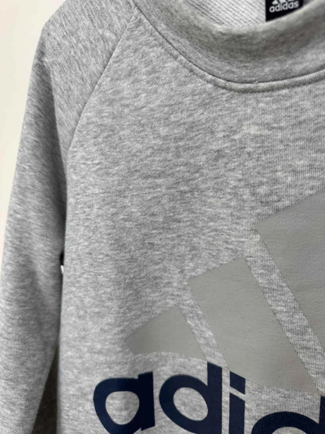 Sweat adidas coton gris logo taille S - FP2512101 - Photo 8/9