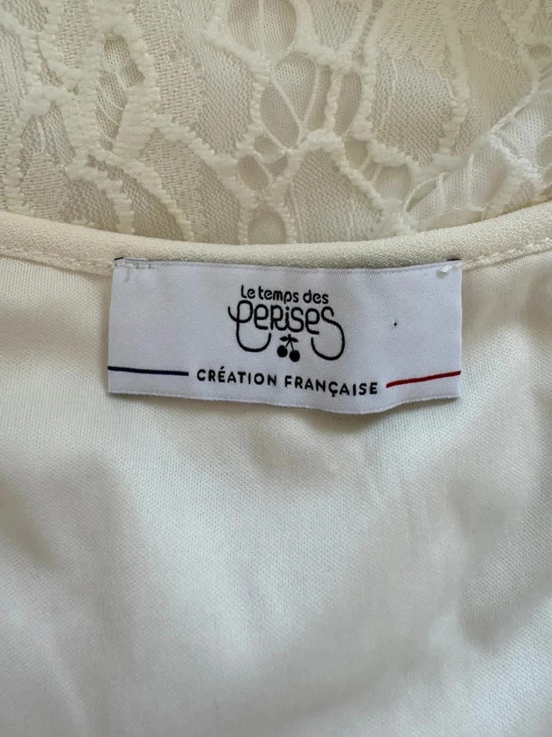Robe dentelle blanche Le Temps Des Cerises taille M - Photo 4/5