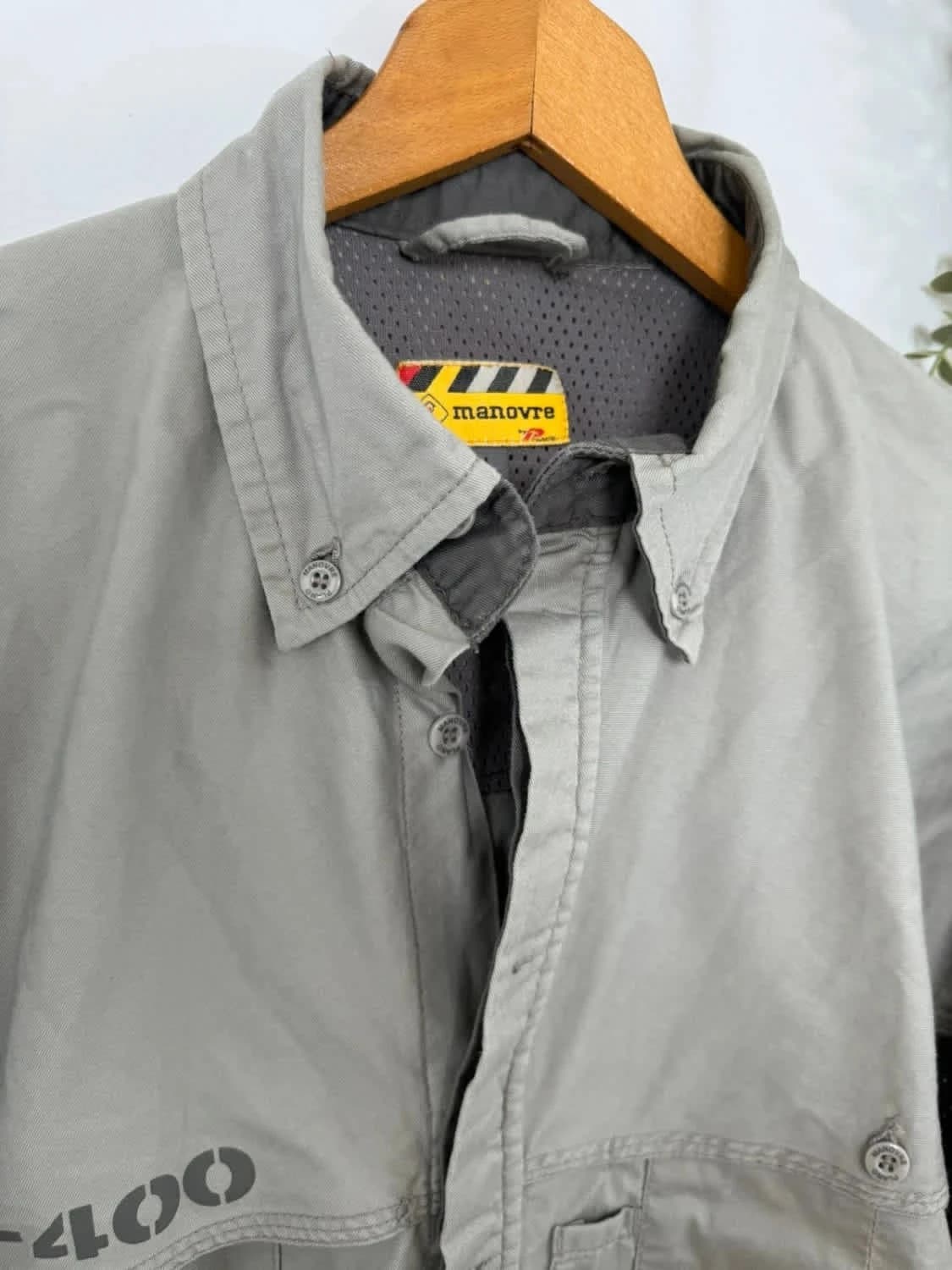 Chemise de travail grise manches courtes Manovre taille L - Photo 4/10