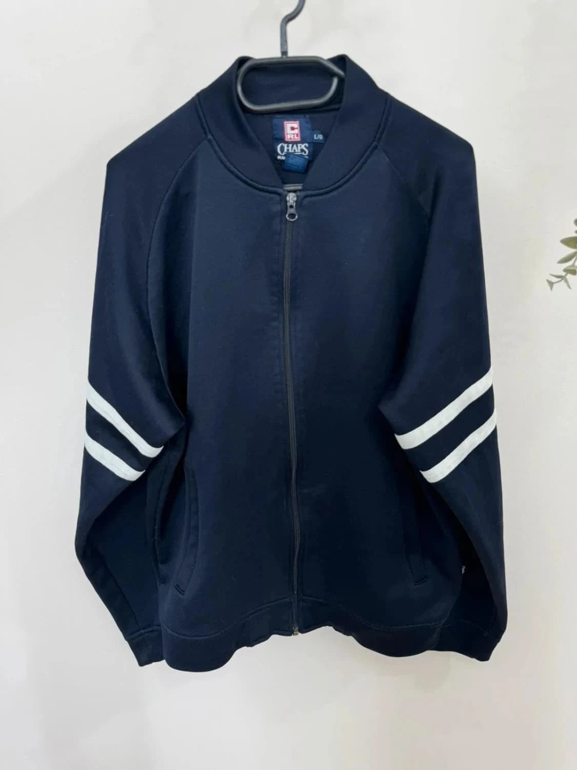 Veste/Full zip bleu Chaps Ralph Lauren taille L - Photo 3/9