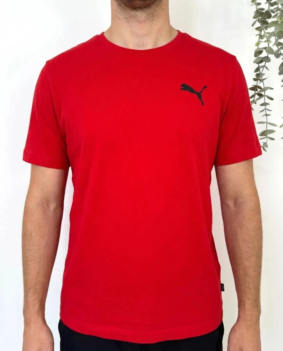 T-shirt coton Puma rouge logo taille L - FP2512181 - Photo 1/7