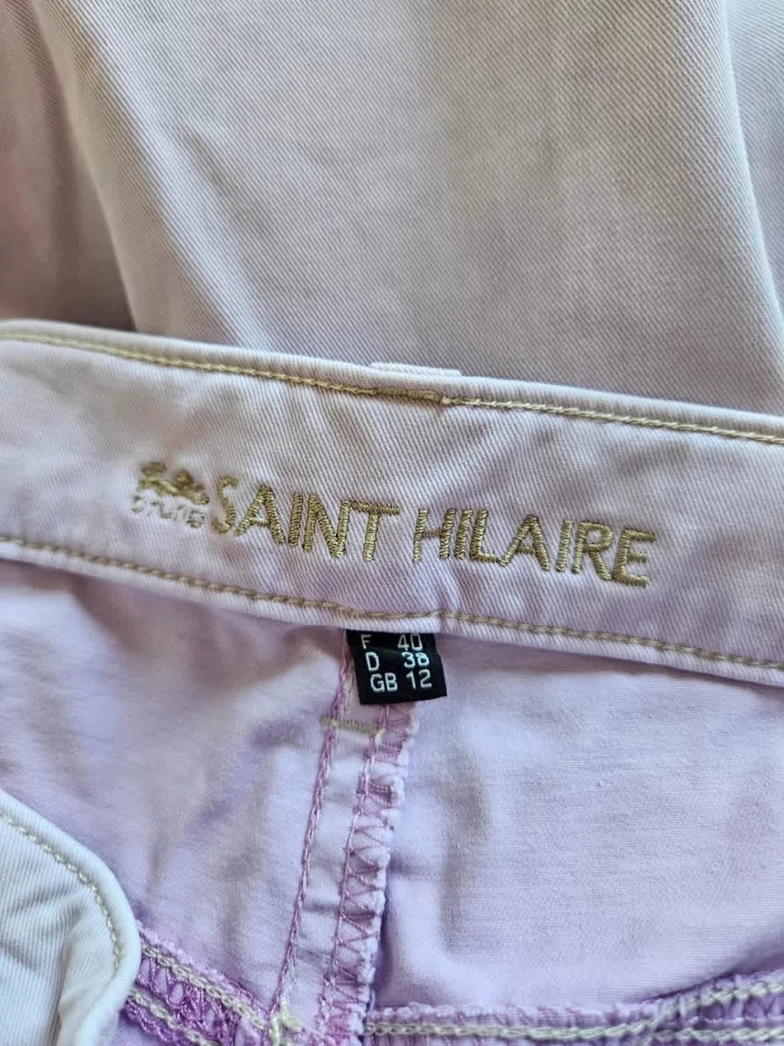 Pantalon droit Saint Hilaire violet pastel stretch confortable taille 40 - Photo 3/8