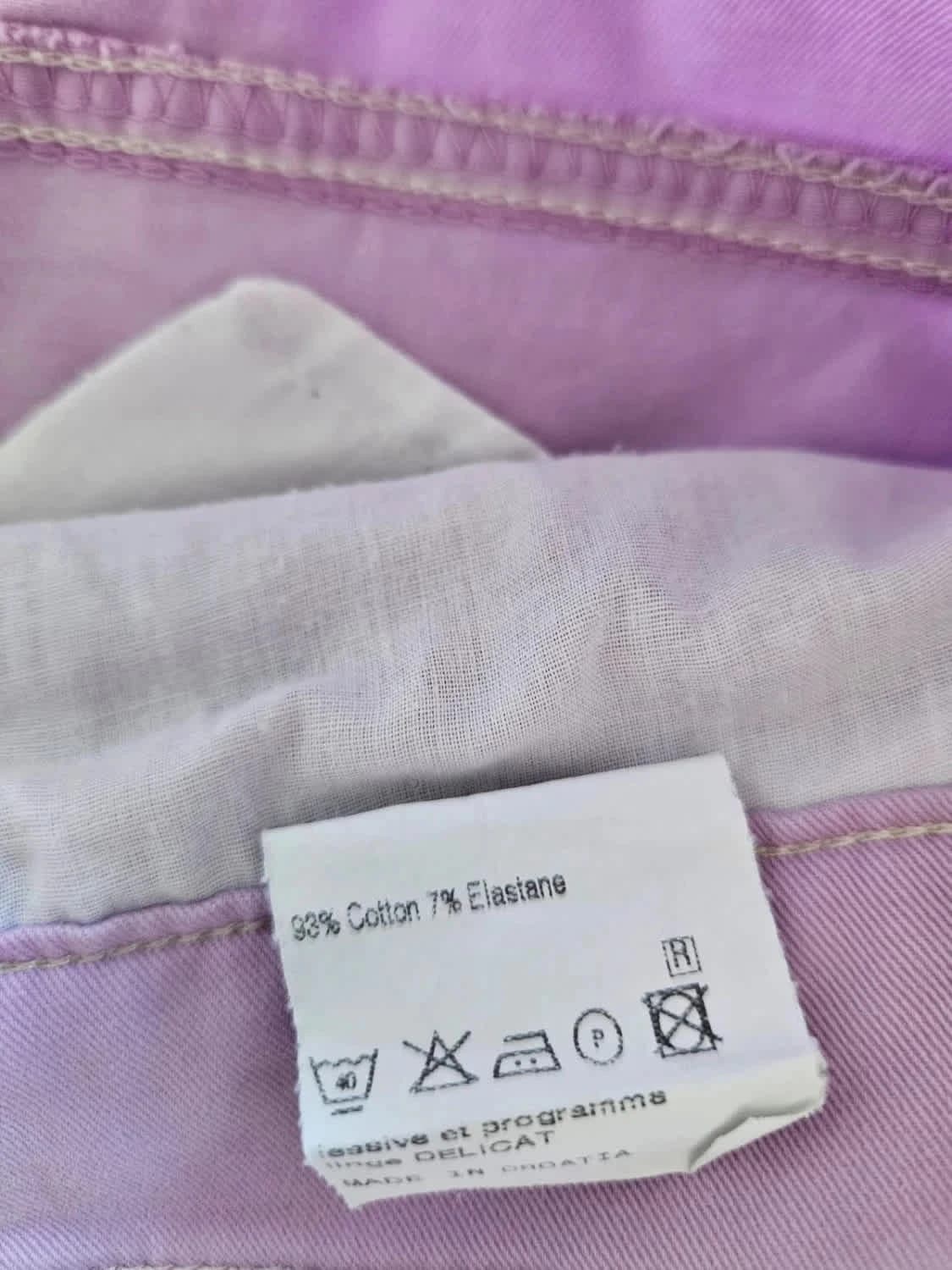 Pantalon droit Saint Hilaire violet pastel stretch confortable taille 40 - Photo 4/8
