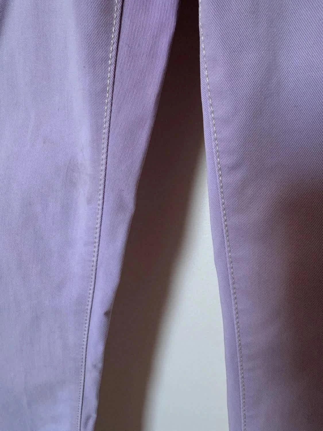 Pantalon droit Saint Hilaire violet pastel stretch confortable taille 40 - Photo 7/8