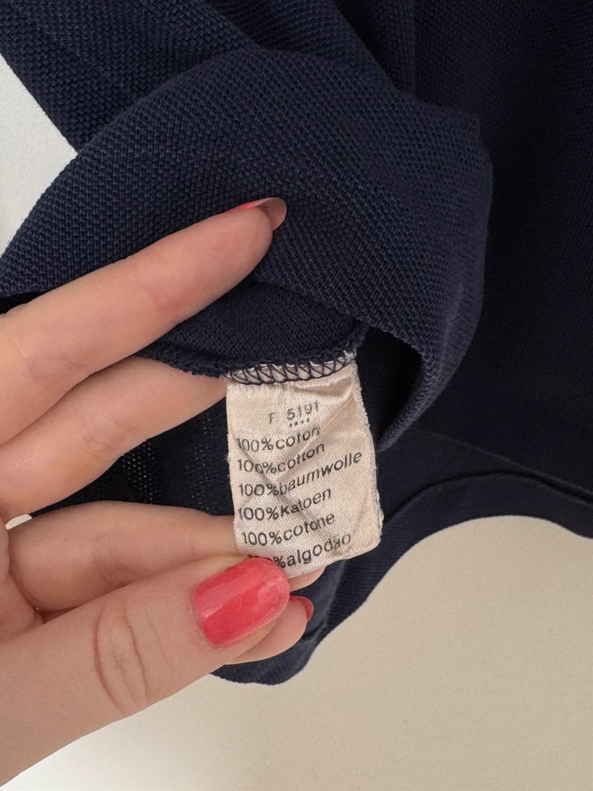 Polo manches longues Lacoste bleu marine taille 3/S - FP260242 - Photo 5/8