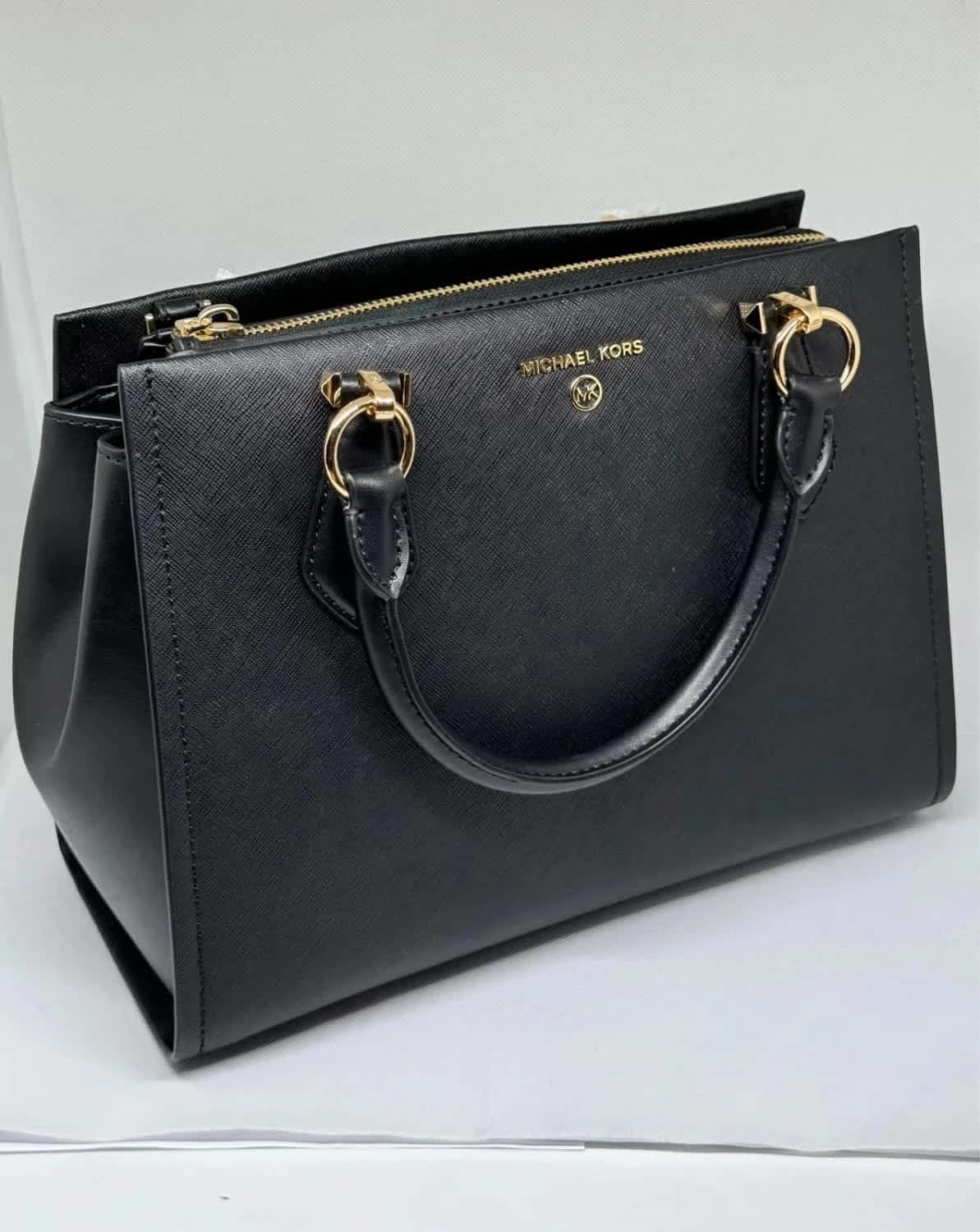 Sac à main noir Marilyn Michael Kors taille moyenne en cuir - Photo 2/20