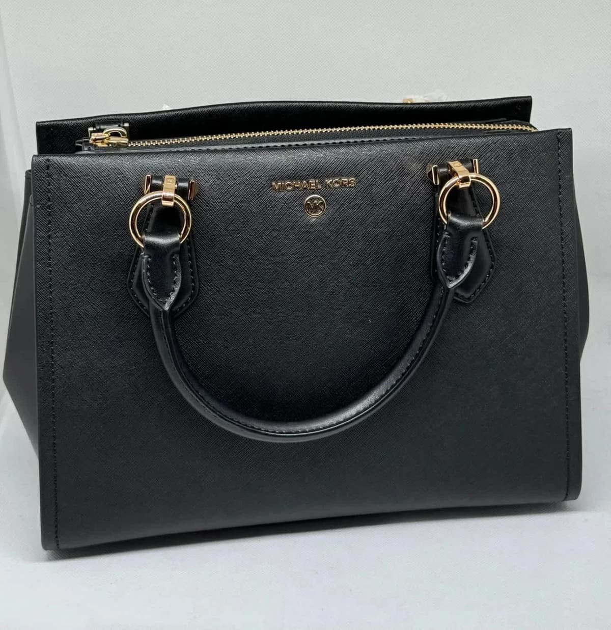 Sac à main noir Marilyn Michael Kors taille moyenne en cuir - Photo 4/20